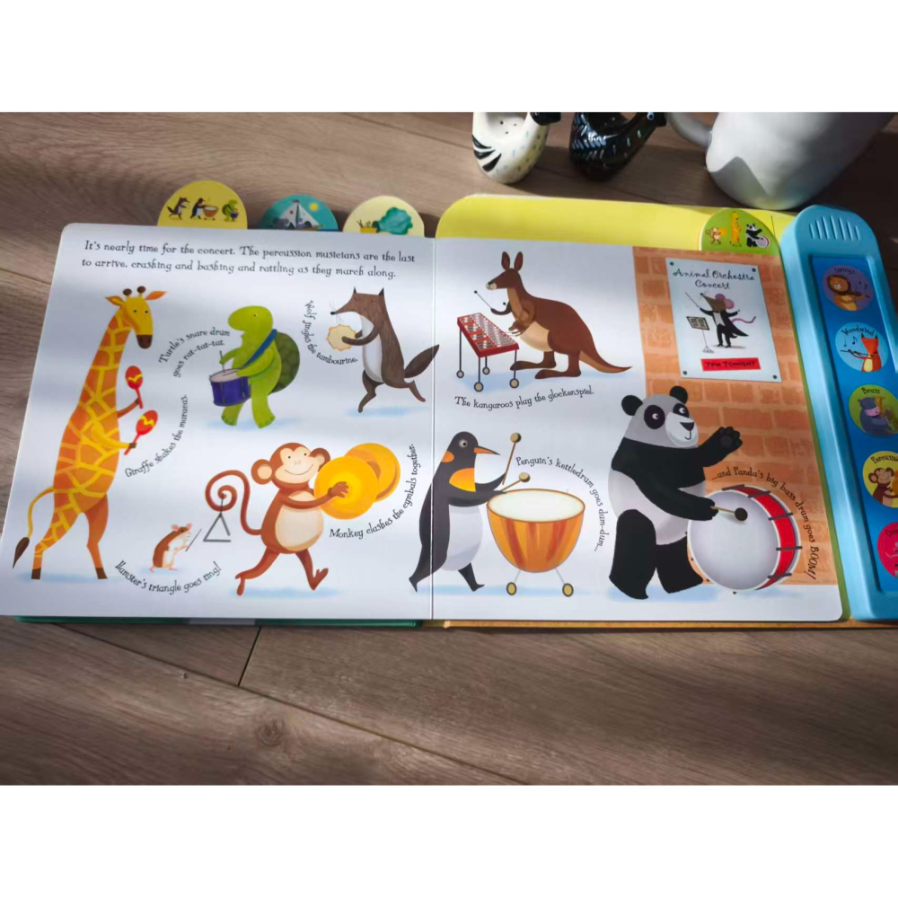 Usborne英文硬頁發聲書🍀Noisy Orchestra🍀適合幼兒的精彩管弦樂入門讀物🍀缺書店-細節圖3