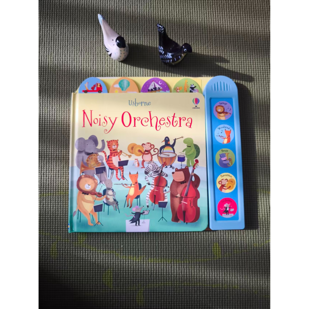 Usborne英文硬頁發聲書🍀Noisy Orchestra🍀適合幼兒的精彩管弦樂入門讀物🍀缺書店-細節圖6