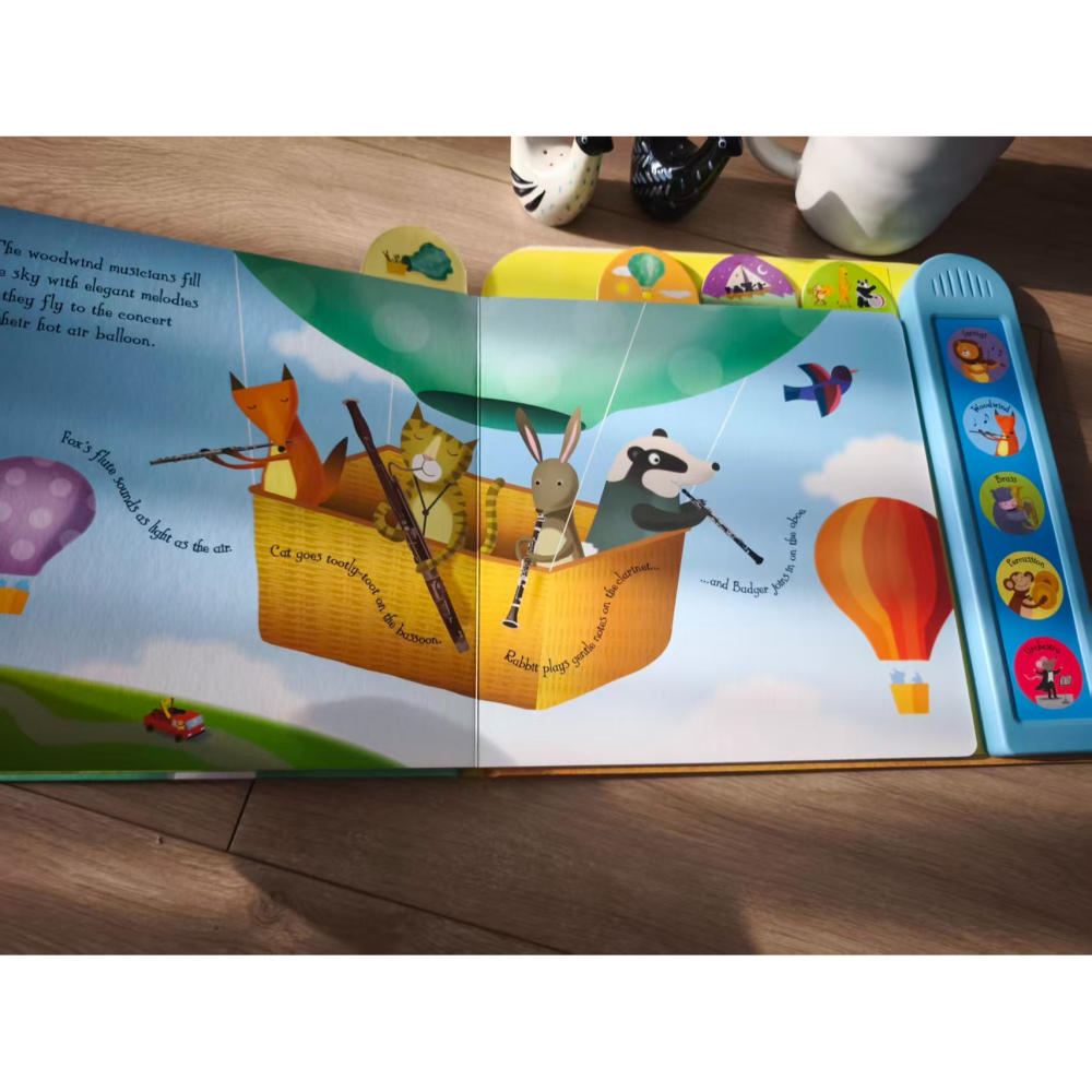 Usborne英文硬頁發聲書🍀Noisy Orchestra🍀適合幼兒的精彩管弦樂入門讀物🍀缺書店-細節圖9