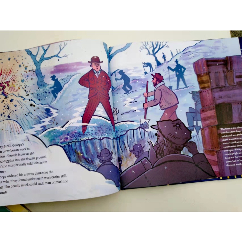 贈音檔🍀精裝英文傳記繪本Mr. Ferris and His Wheel摩天輪的發明 Amazon編輯精選🍀缺書店-細節圖2