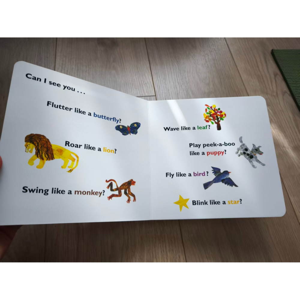 0-3歲幼兒互動英文啟蒙繪本Eric Carle My First I See You🐛附不同形狀的安全鏡子🍀缺書店-細節圖8