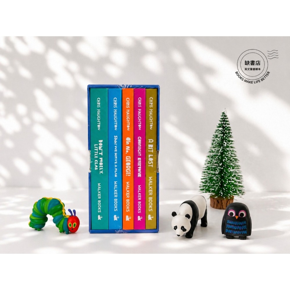 塑封🍀英文繪本5冊硬頁書盒裝A Chris Haughton Board Book Collection🍀缺書店-細節圖3