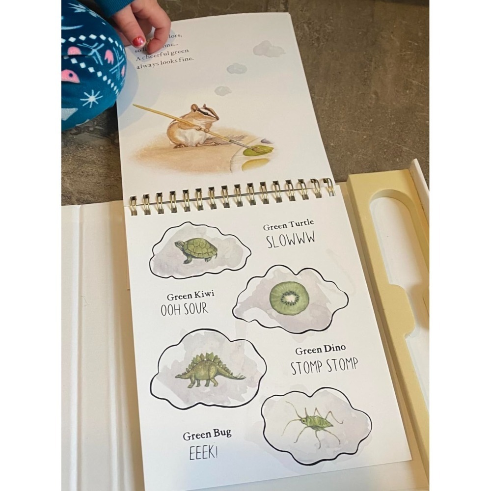 缺書店 Wishy Washy 水彩魔法書｜可重複使用水顯色｜認識英文單字與顏色｜幼兒益智遊戲書-細節圖8