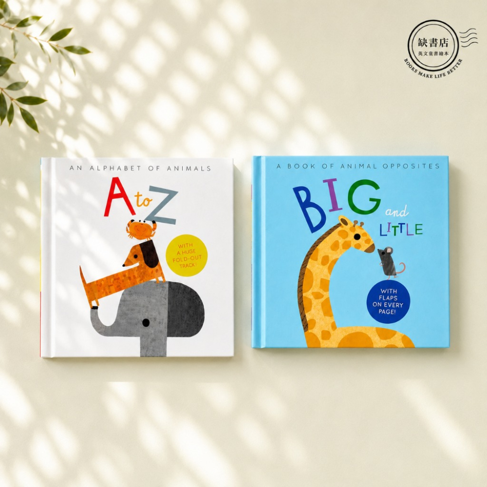 缺書店🍀英文字母動物書 A TO Z: An Alphabet of Animals 每頁有大片翻翻頁🍀海外補貨中-細節圖2