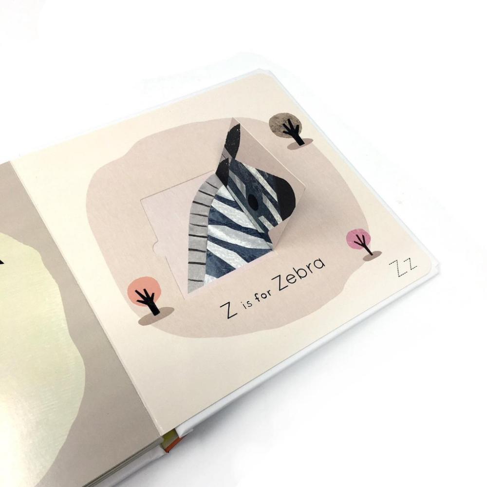缺書店🍀英文字母動物書 A TO Z: An Alphabet of Animals 每頁有大片翻翻頁🍀海外補貨中-細節圖4