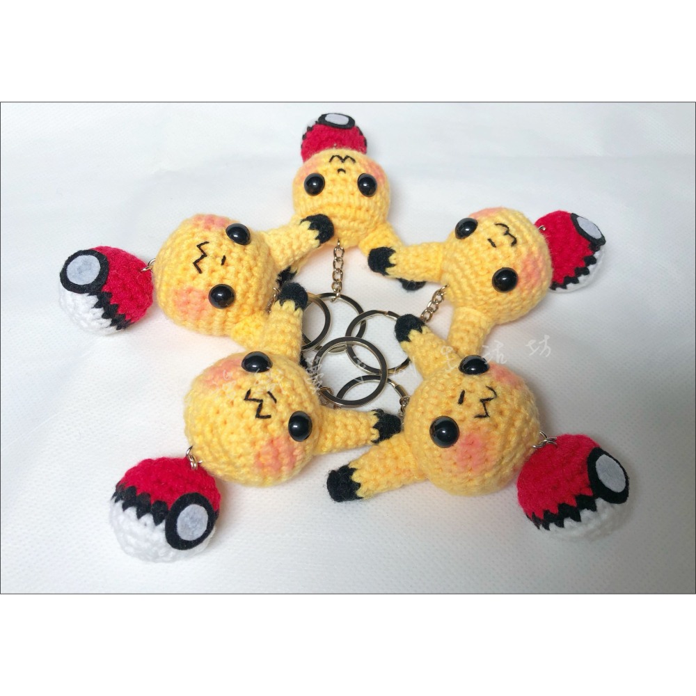 皮卡丘 寶可夢 寶貝球 成品 『漫漫織夢』 鑰匙圈 包包吊飾 神奇寶貝 贈品 生日禮 獎品-細節圖4