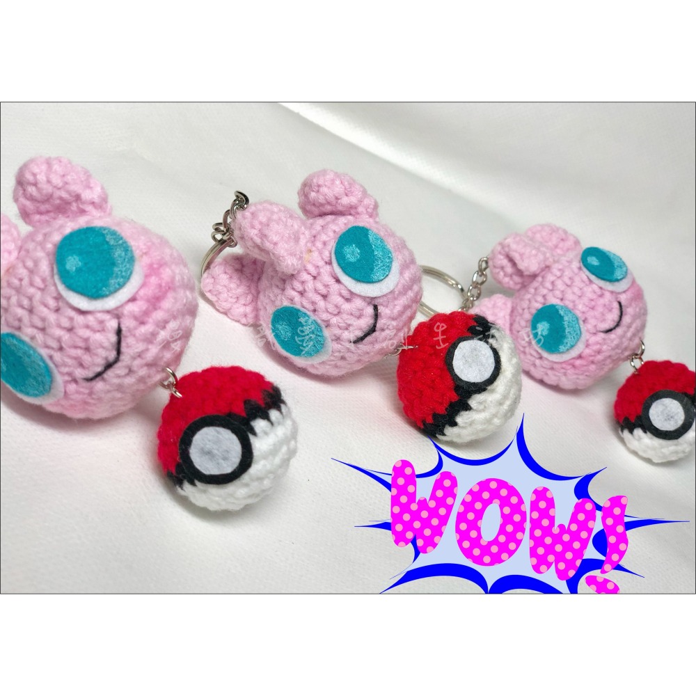 胖丁 寶可夢 寶貝球 成品 『漫漫織夢』 精靈 抓寶 掛件 動漫 神奇寶貝 pokemon-細節圖2