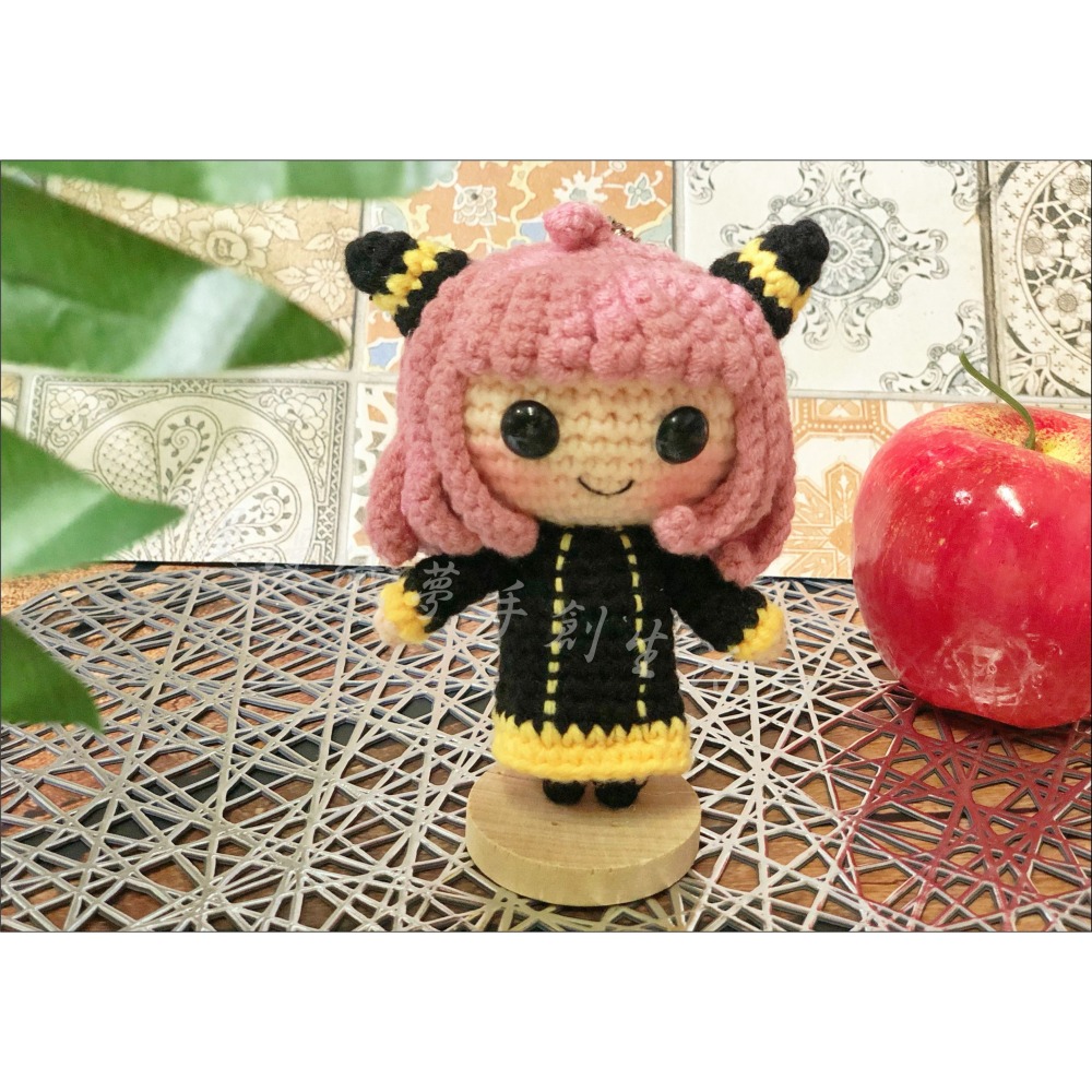安妮亞 間諜 成品『漫漫織夢』 超夯 家家酒 花生君 動漫 動畫 毛線 鉤織 編織 吊飾 鑰匙圈-細節圖6