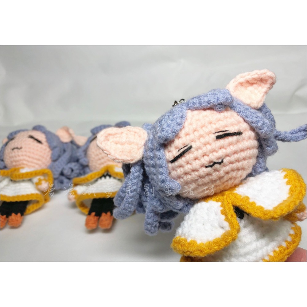 芙莉蓮 成品 葬送的 『漫漫織夢』 動漫 手創 毛線 編織 創意 鑰匙圈 吊飾 包包掛飾-細節圖4