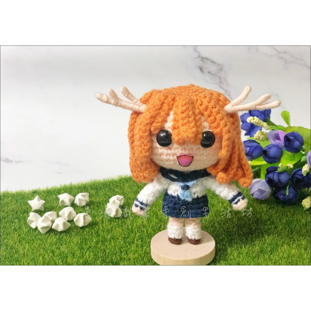 鹿乃子 成品 虎視眈眈 『漫漫織夢』 掛件 包包掛飾 吊飾 畢業禮 動漫 手創 編織 創意 生日禮 交換禮物-細節圖2