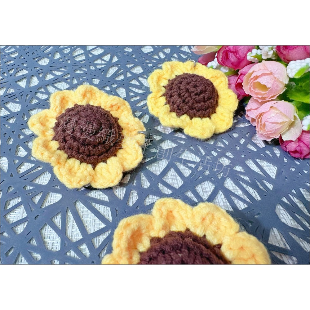 向日葵 吊飾 成品 掛件 『漫漫織夢』 手工編織 文青 手創 交換 禮物 贈品 生日禮-細節圖5