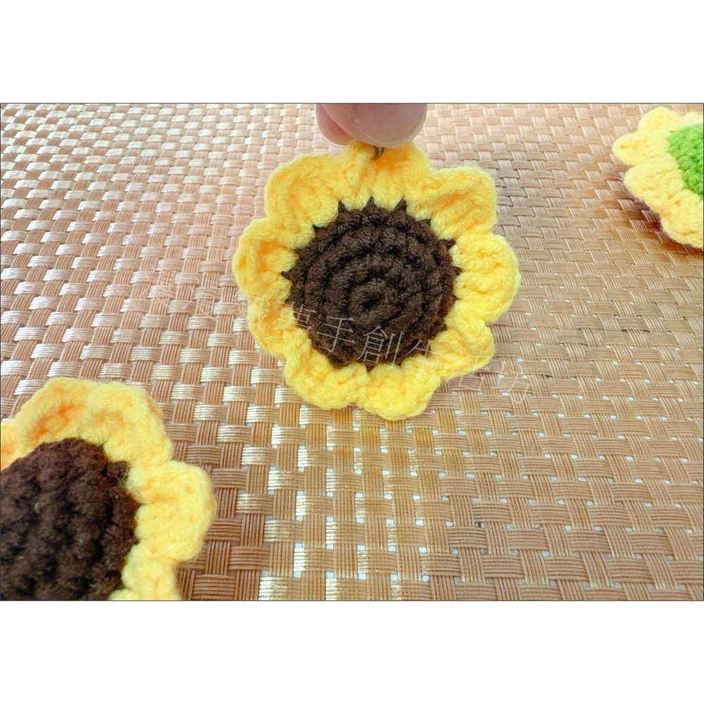 向日葵 吊飾 成品 掛件 『漫漫織夢』 手工編織 文青 手創 交換 禮物 贈品 生日禮-細節圖6