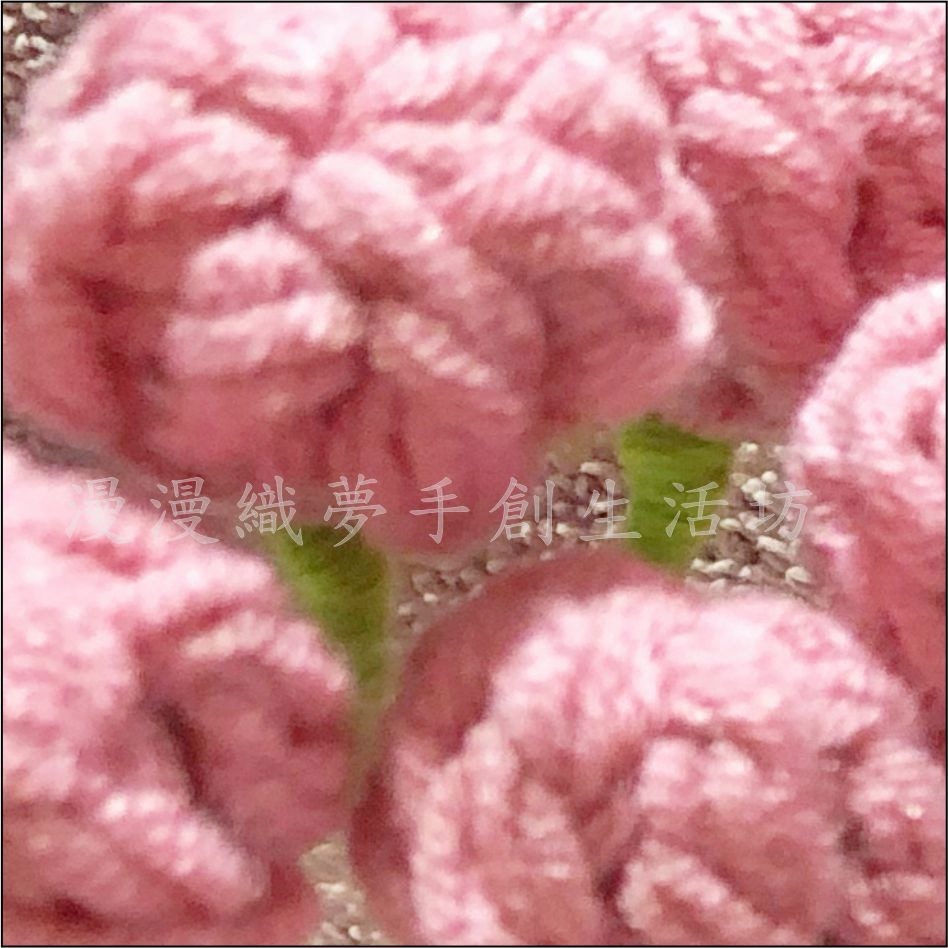 漿果 小球球 成品 毛線 盆栽 『漫漫織夢』 花朵 花盆 成品 編織花 裝飾 手作 手鉤 辦公桌 舒壓 擺件 擺飾-規格圖4