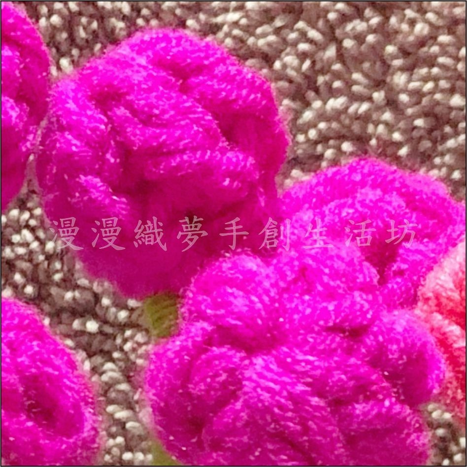 漿果 小球球 成品 毛線 盆栽 『漫漫織夢』 花朵 花盆 成品 編織花 裝飾 手作 手鉤 辦公桌 舒壓 擺件 擺飾-規格圖4