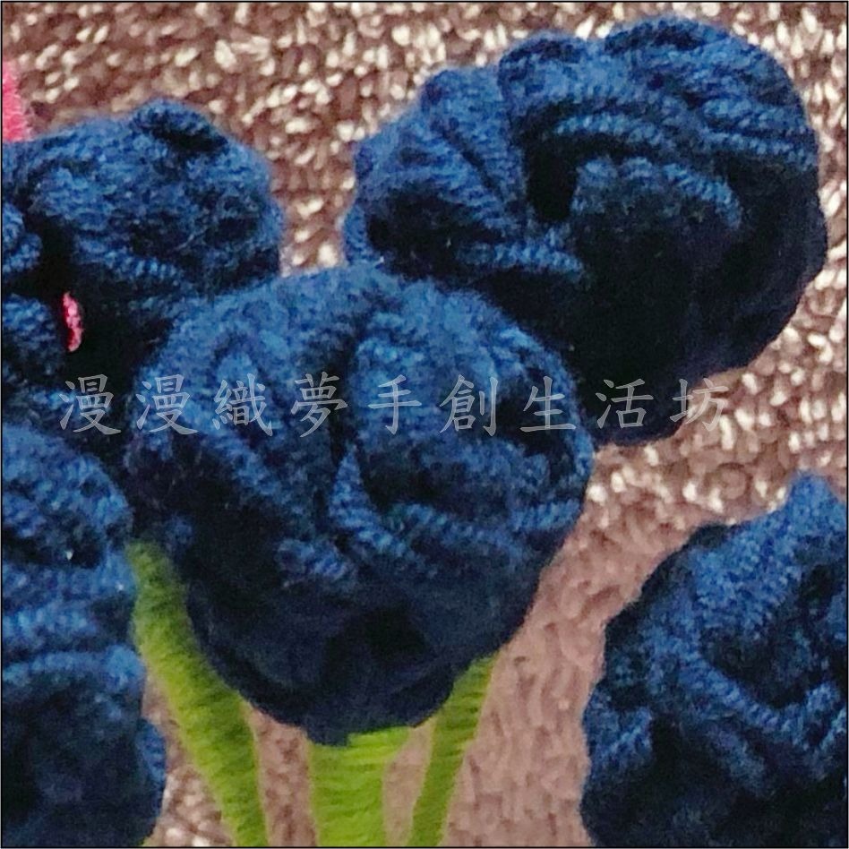 漿果 小球球 成品 毛線 盆栽 『漫漫織夢』 花朵 花盆 成品 編織花 裝飾 手作 手鉤 辦公桌 舒壓 擺件 擺飾-規格圖4