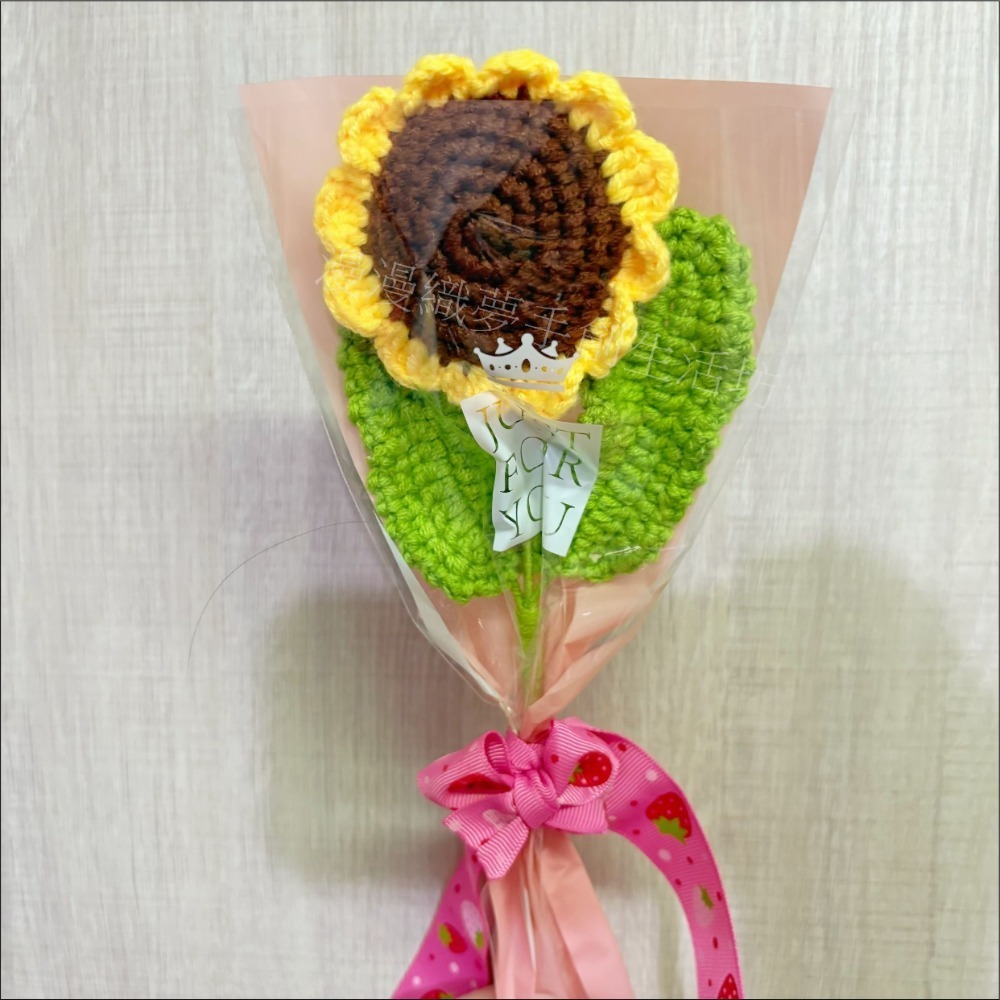 花束 成品 『漫漫織夢』 教師節 畢業禮 生日花束 交換禮物 永生 人造花 手工花 手織花 毛線花束 手工編織-規格圖6