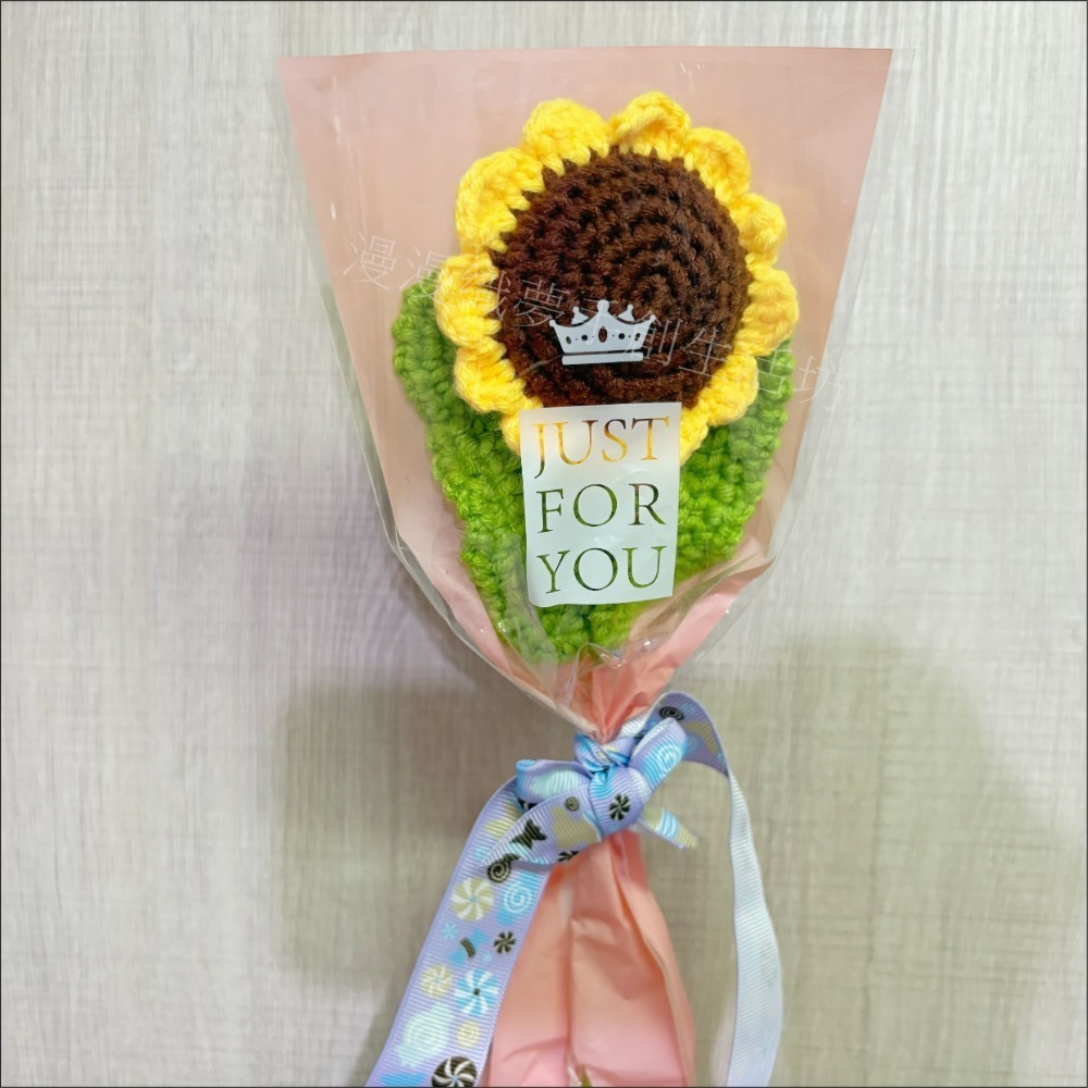 花束 成品 『漫漫織夢』 教師節 畢業禮 生日花束 交換禮物 永生 人造花 手工花 手織花 毛線花束 手工編織-規格圖6
