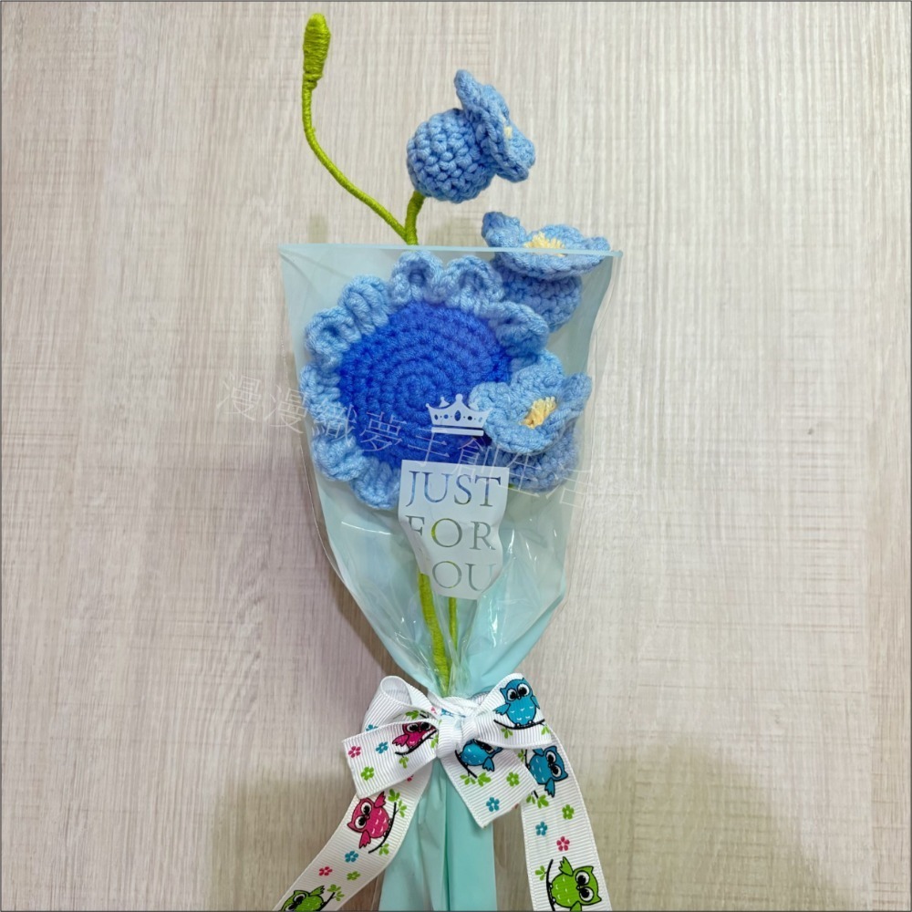 花束 成品 『漫漫織夢』 教師節 畢業禮 生日花束 交換禮物 永生 人造花 手工花 手織花 毛線花束 手工編織-規格圖6