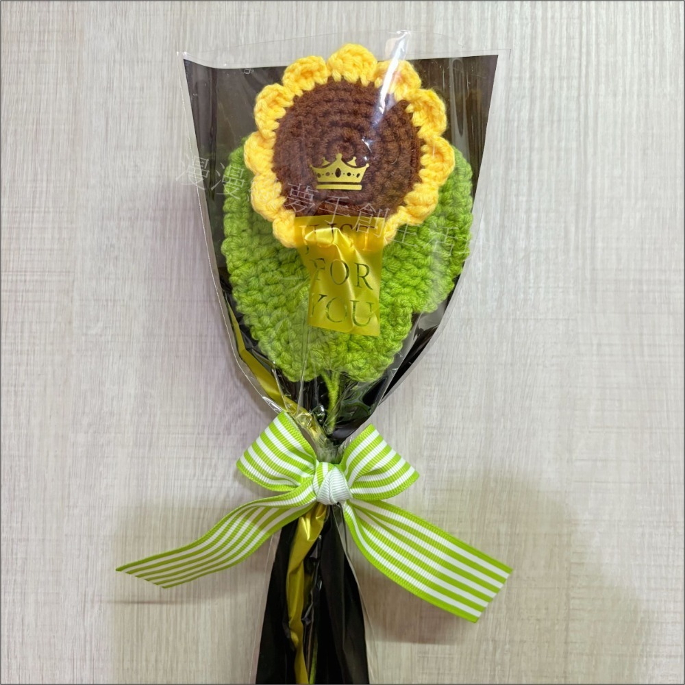 花束 成品 『漫漫織夢』 教師節 畢業禮 生日花束 交換禮物 永生 人造花 手工花 手織花 毛線花束 手工編織-規格圖6