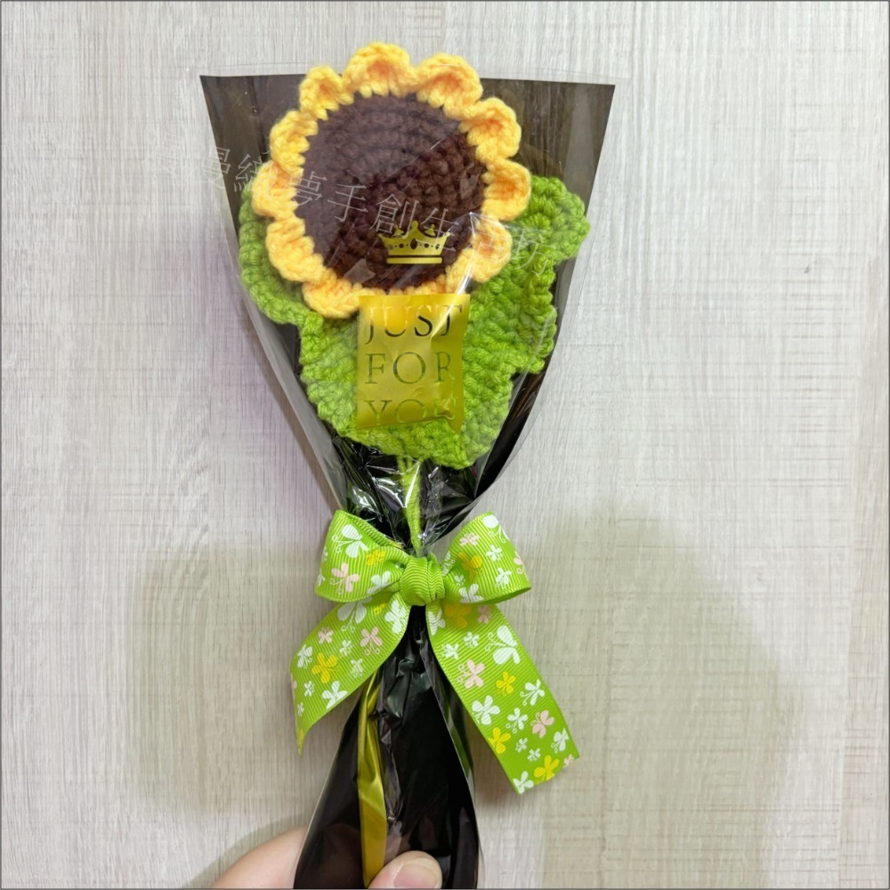 花束 成品 『漫漫織夢』 教師節 畢業禮 生日花束 交換禮物 永生 人造花 手工花 手織花 毛線花束 手工編織-規格圖6