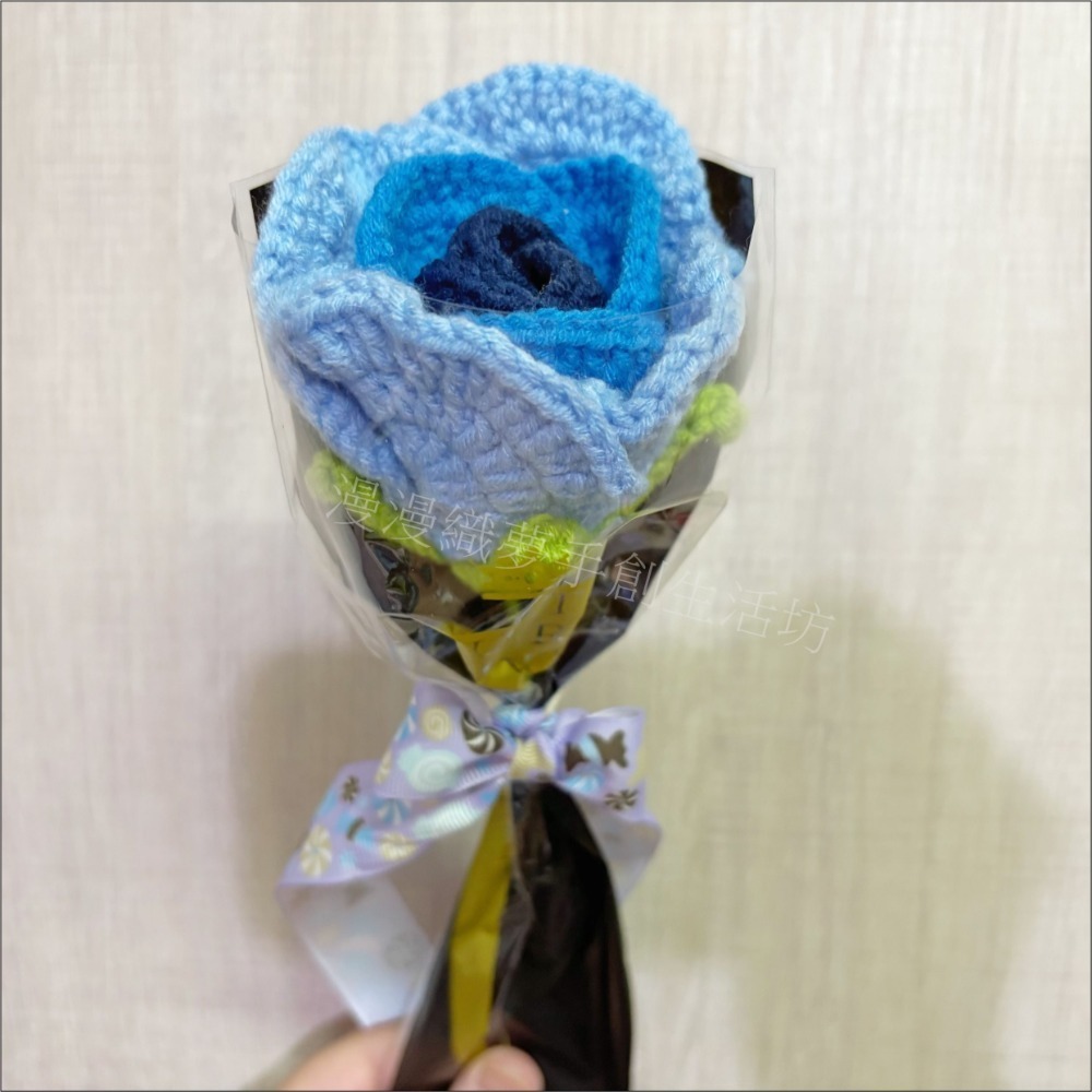 花束 成品 『漫漫織夢』 教師節 畢業禮 生日花束 交換禮物 永生 人造花 手工花 手織花 毛線花束 手工編織-規格圖6