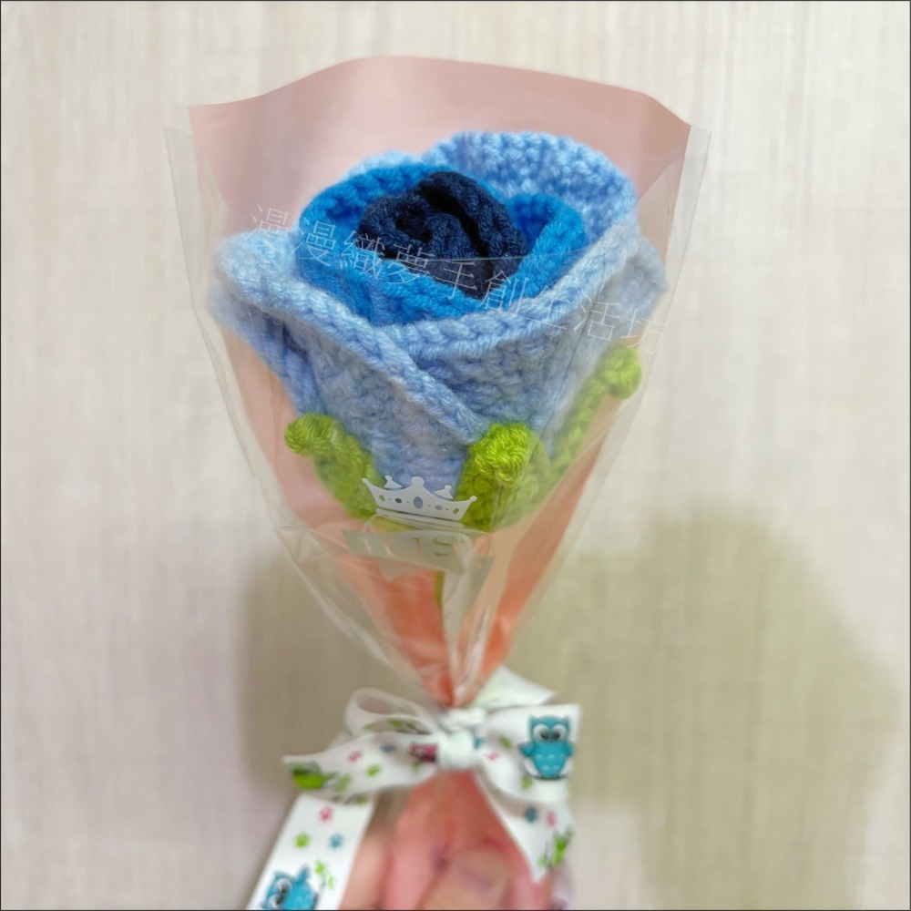 花束 成品 『漫漫織夢』 教師節 畢業禮 生日花束 交換禮物 永生 人造花 手工花 手織花 毛線花束 手工編織-規格圖6
