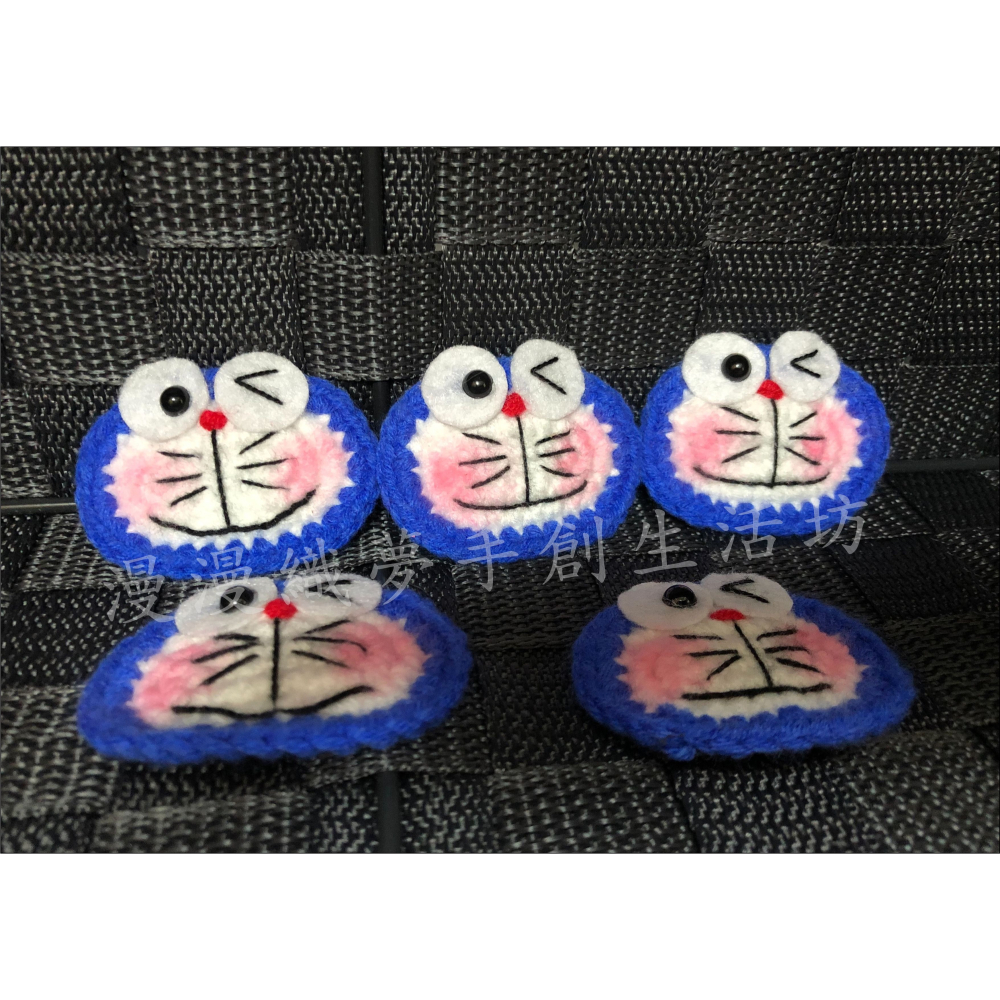 多啦 髮夾 a夢 髮飾 成品『漫漫織夢』 哆啦 小叮噹 邊夾 瀏海夾 頭飾 毛線 bb夾 貓-細節圖3