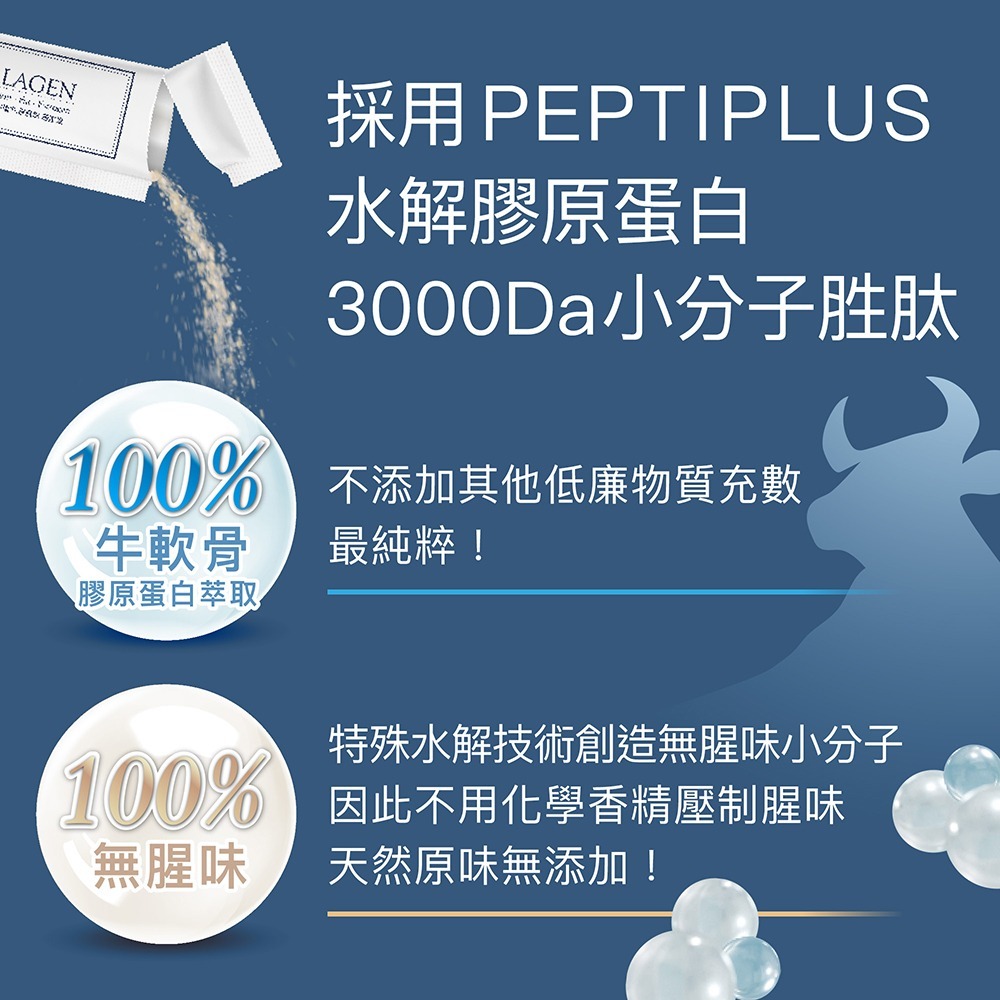 【FJ豐傑生醫】德國100%膠原蛋白-30包/盒(德國大廠100%單方膠原蛋白粉。3000 Da超小分子幫助養顏美容)-細節圖4