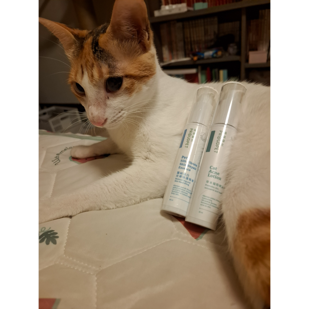 貓用品-嬌寵醫生，草本貓粉刺調理露＆蠶絲蛋白皮膚修護精華-細節圖2