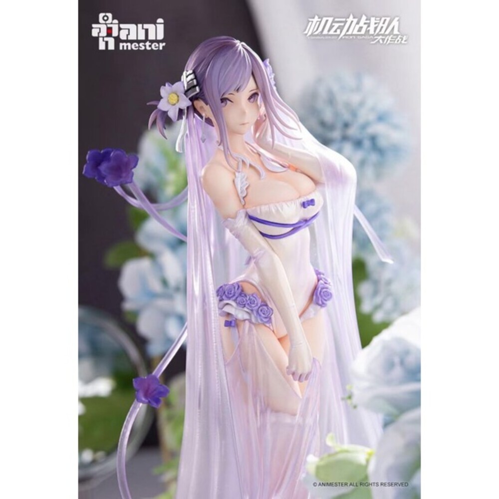 本玩社現貨 1/7 迪妮莎 花嫁Ver 機動戰隊 全新 正版 大漫匠 AniMester PVC 公仔-細節圖2