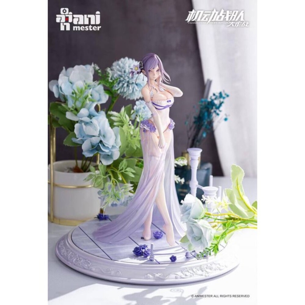 本玩社現貨 1/7 迪妮莎 花嫁Ver 機動戰隊 全新 正版 大漫匠 AniMester PVC 公仔-細節圖4