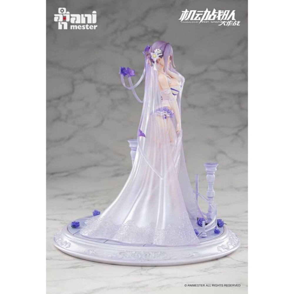 本玩社現貨 1/7 迪妮莎 花嫁Ver 機動戰隊 全新 正版 大漫匠 AniMester PVC 公仔-細節圖6