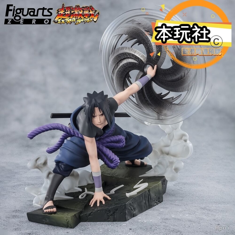 本玩社現貨 Figuarts ZERO 宇智波佐助 萬花筒血輪眼之光與闇 全新 正版 BANDAI 公仔-細節圖3