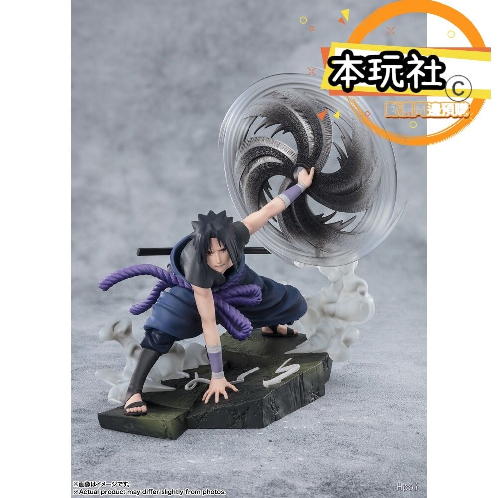 本玩社現貨 Figuarts ZERO 宇智波佐助 萬花筒血輪眼之光與闇 全新 正版 BANDAI 公仔-細節圖6