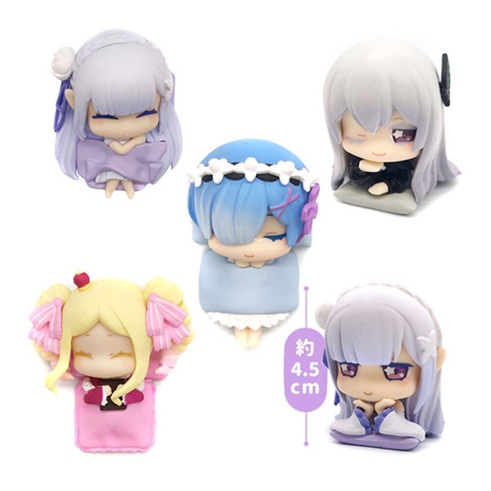 本玩社 現貨 扭蛋 從零開始的異世界生活 睡姿公仔 第二彈 全新 正版 BANDAI 轉蛋 盒玩 公仔-規格圖7