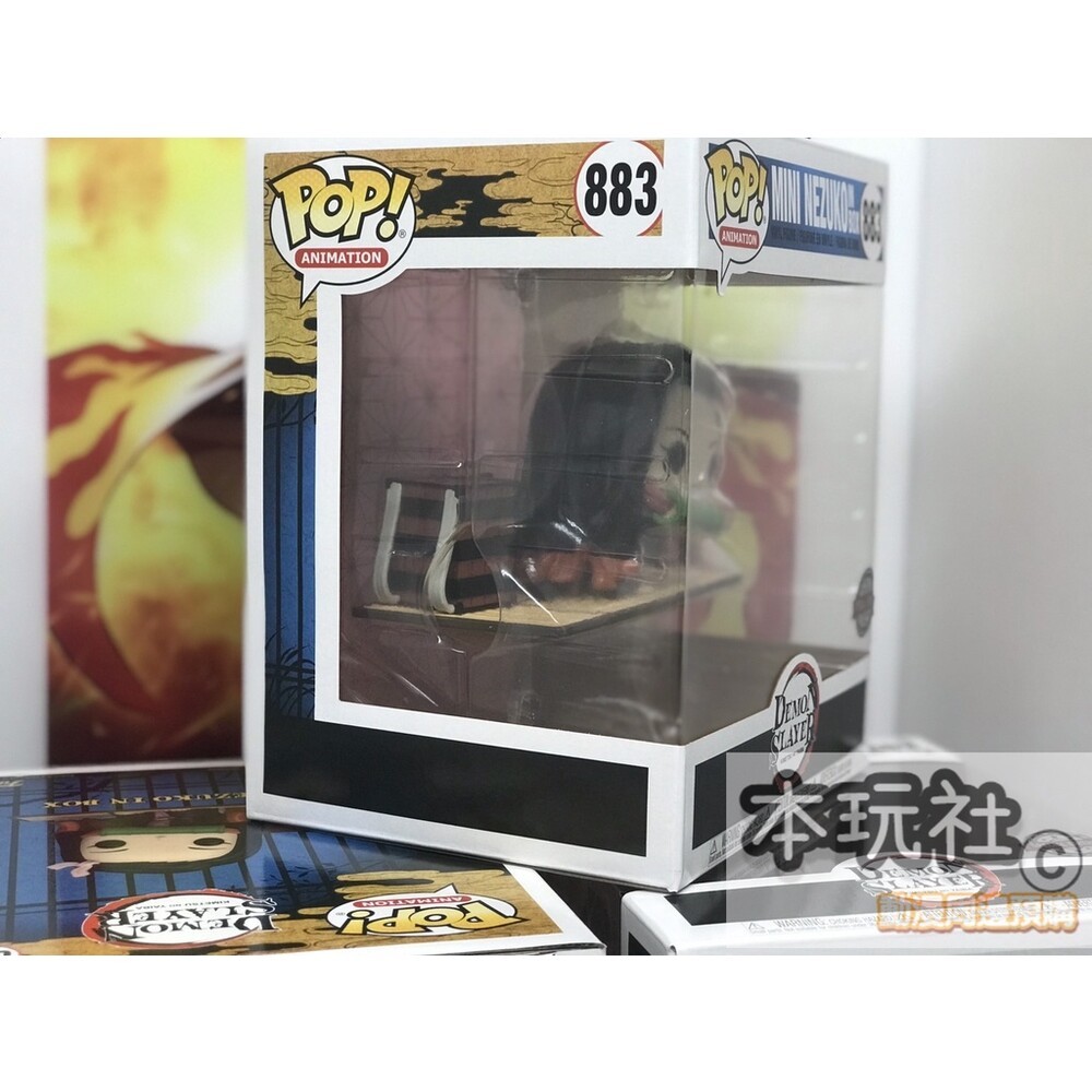 本玩社現貨 POP 883 竈門禰豆子 箱子 豪華版 全新 正版 FUNKO 禰豆子 公仔-細節圖3