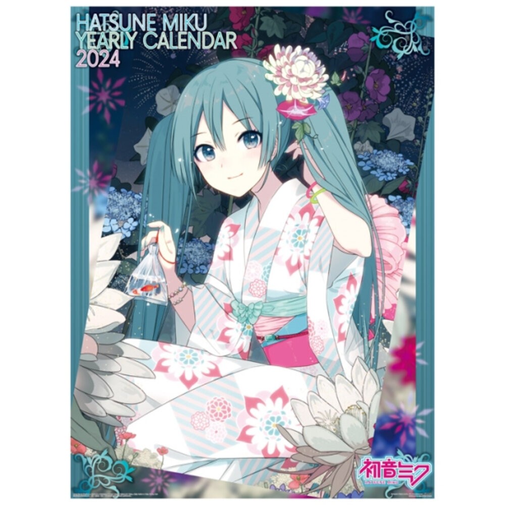 本玩社 現貨 月曆 2024 初音未來 壁掛式 全新 正版 ENSKY 動漫周邊-細節圖3