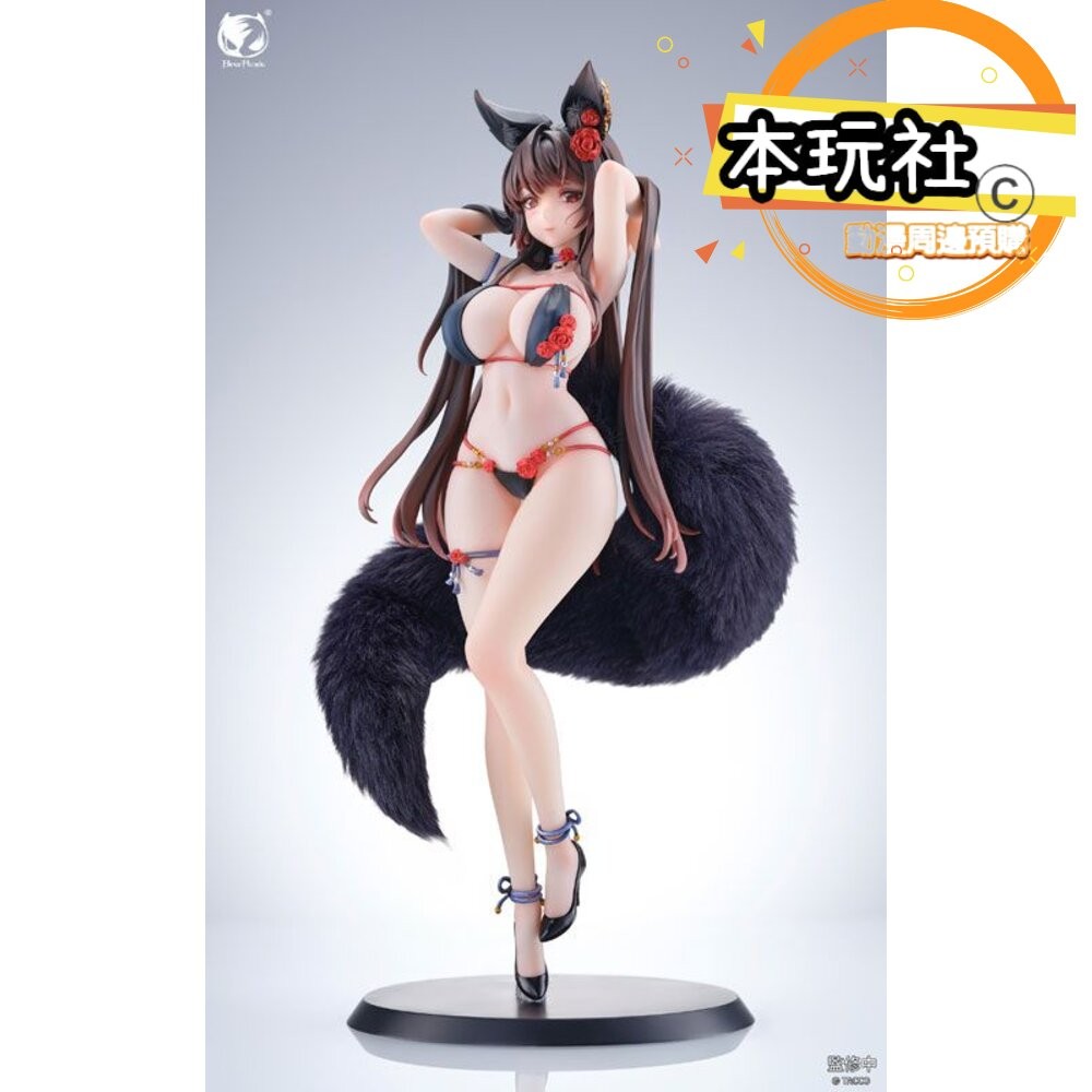 本玩社 預購 12月 免訂金 1/6 玫瑰狐娘 Bara 毛絨尾追視眼 正版 BearPanda PVC 公仔-細節圖3