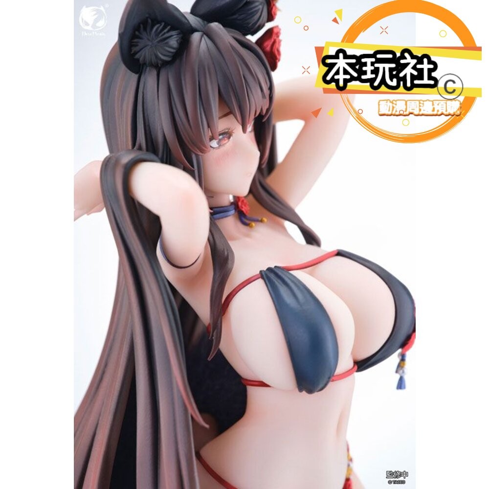 本玩社 預購 12月 免訂金 1/6 玫瑰狐娘 Bara 毛絨尾追視眼 正版 BearPanda PVC 公仔-細節圖5