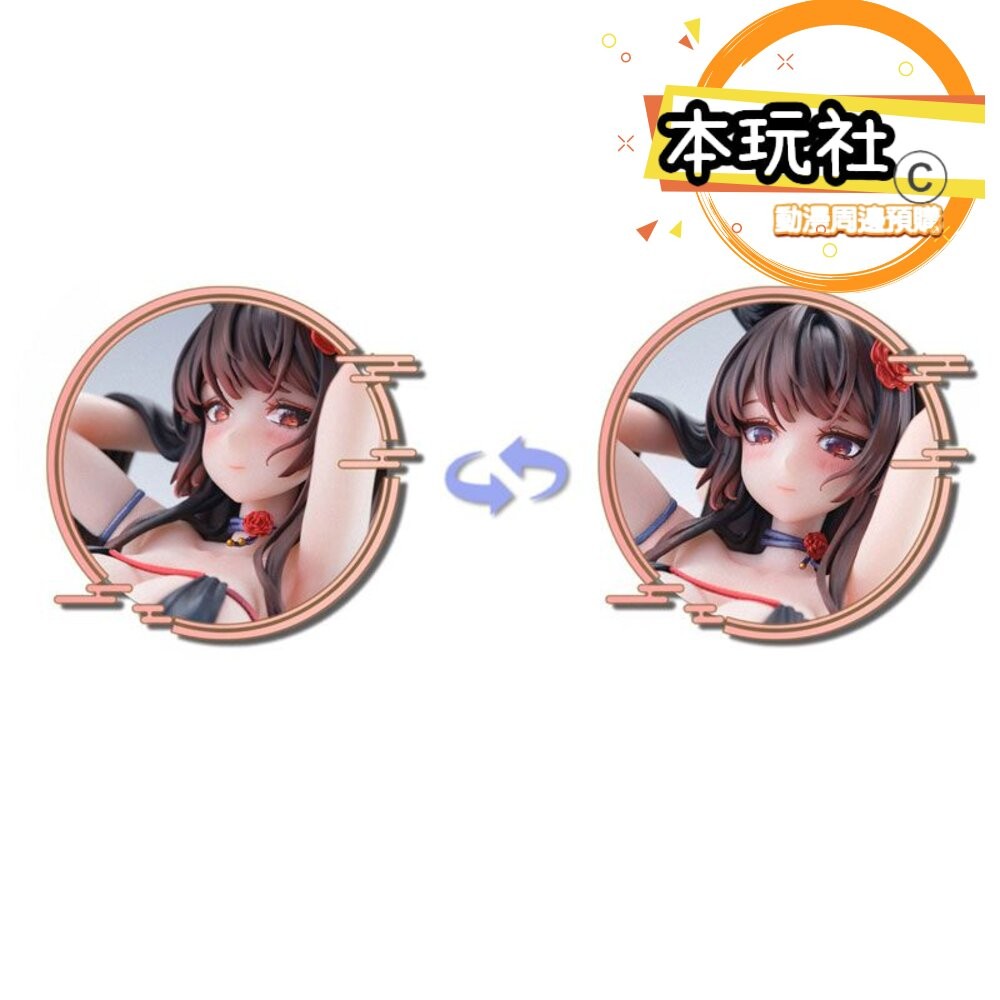 本玩社 預購 12月 免訂金 1/6 玫瑰狐娘 Bara 毛絨尾追視眼 正版 BearPanda PVC 公仔-細節圖8