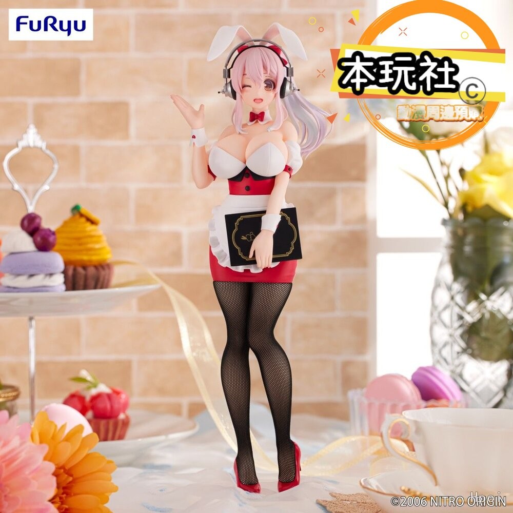 本玩社 現貨 景品 超級索尼子 全新 正版 FURYU BICUTE 兔女郎 服務生 公仔-細節圖4