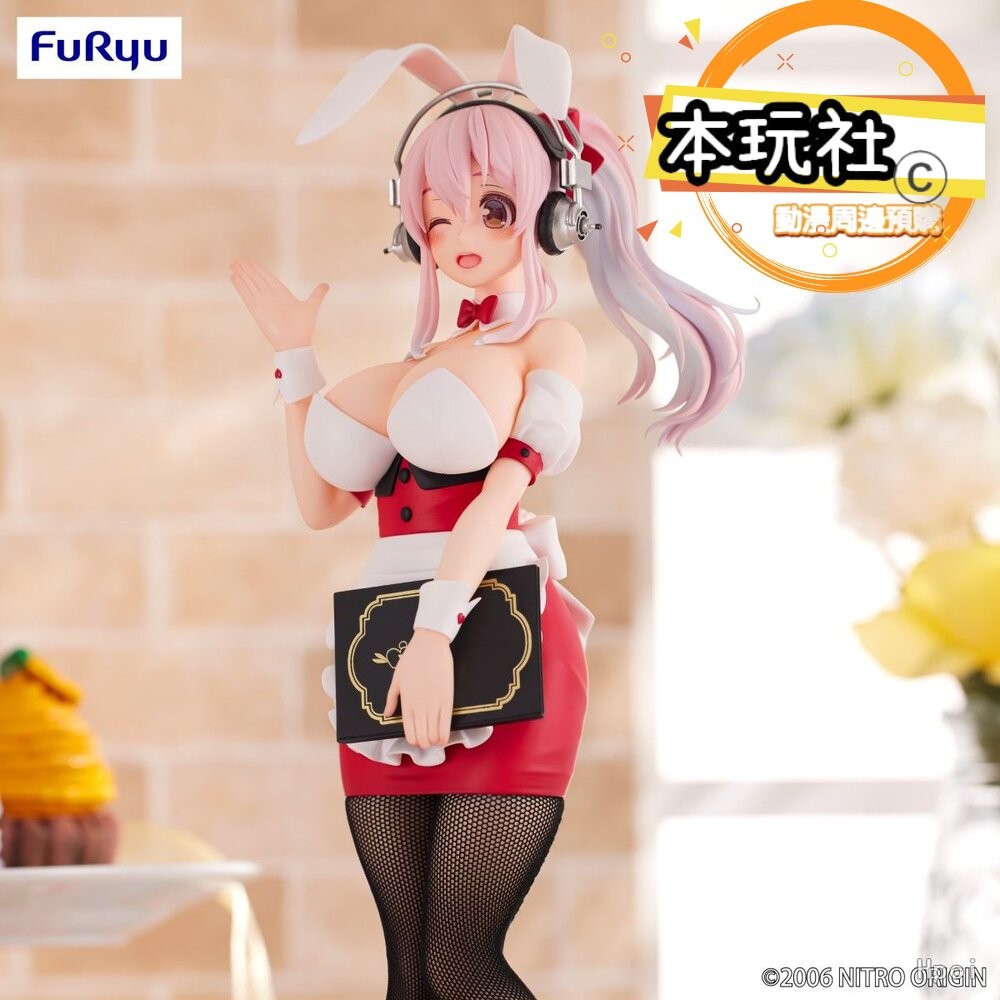 本玩社 現貨 景品 超級索尼子 全新 正版 FURYU BICUTE 兔女郎 服務生 公仔-細節圖6