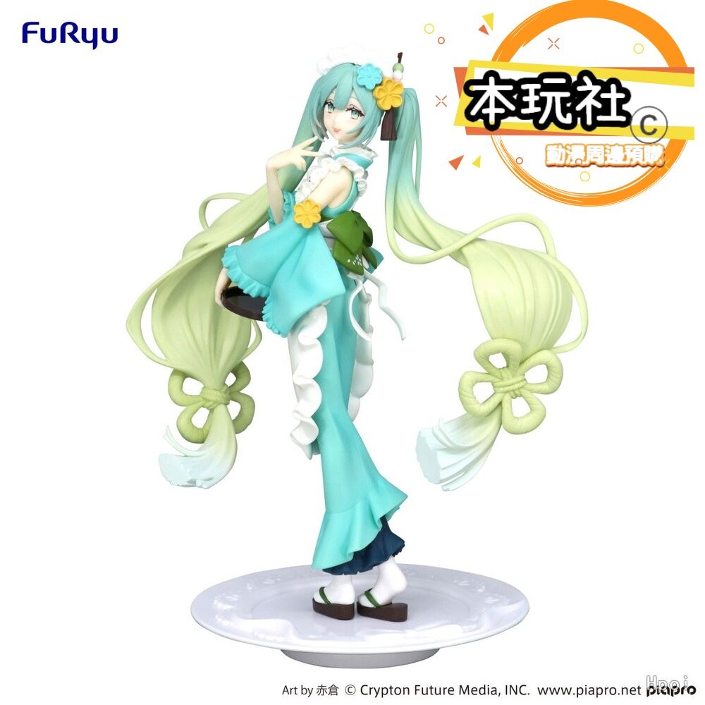 本玩社 現貨 景品 初音未來 抹茶聖代薄荷 全新 正版 FURYU Exc∞d Creative 公仔-細節圖2