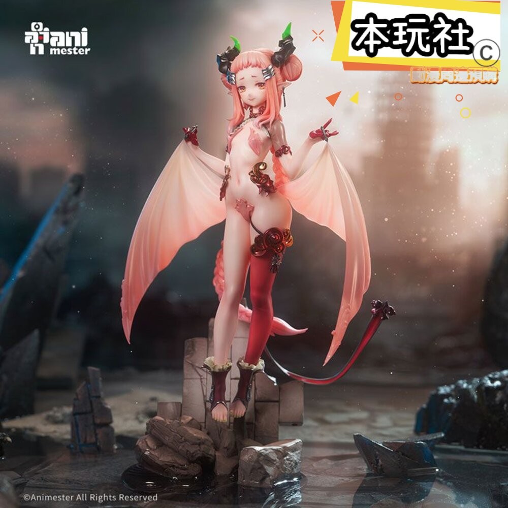 本玩社 現貨 小魅魔牙牙子 正版 大漫匠 ANIMESTER 1/7 PVC 公仔-細節圖4