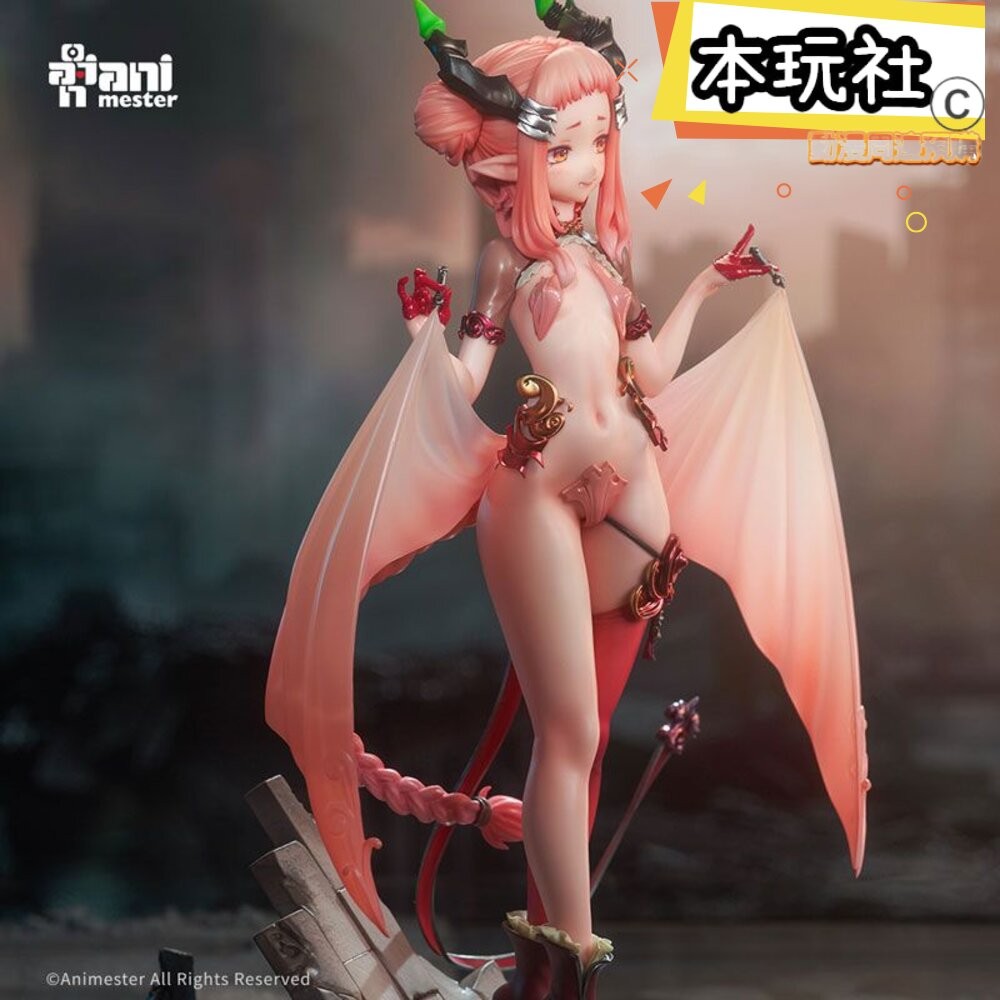 本玩社 現貨 小魅魔牙牙子 正版 大漫匠 ANIMESTER 1/7 PVC 公仔-細節圖5