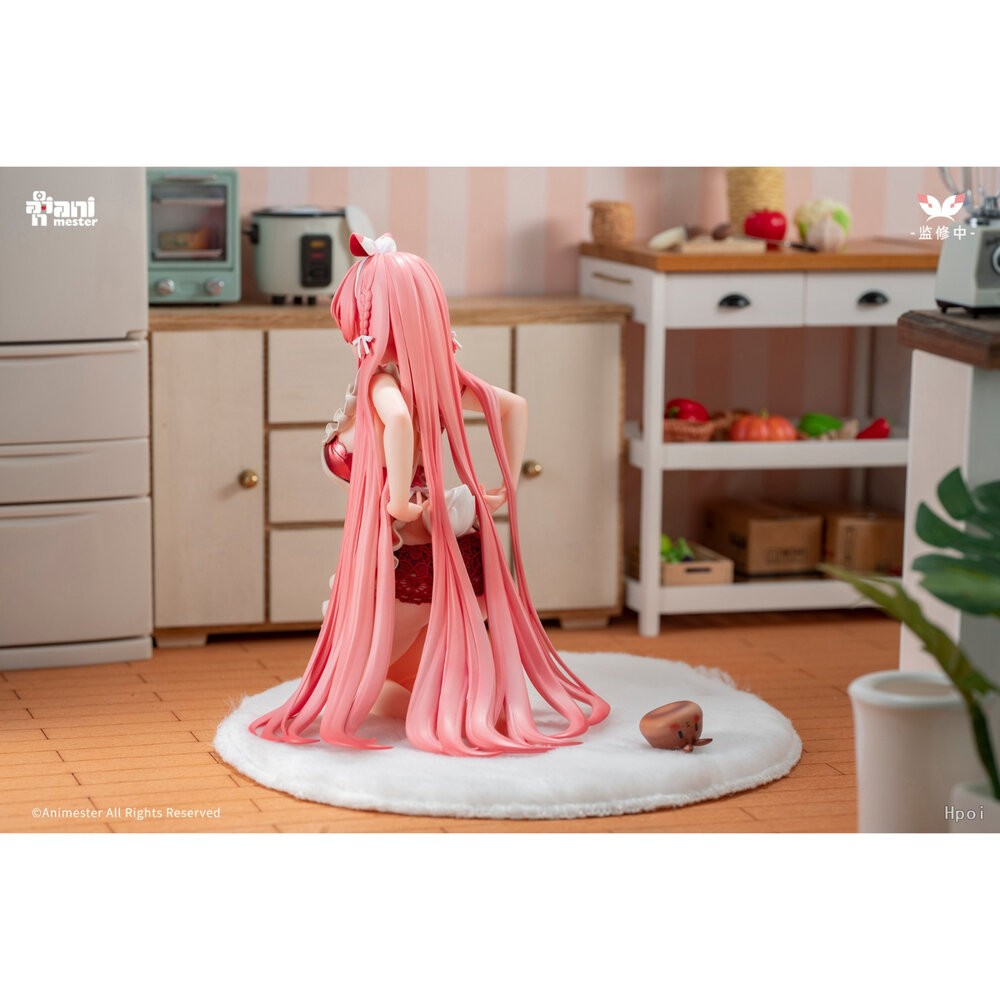 🔥現貨 白兔rosu 圍裙 全新 正版 大漫匠 ANIMESTER 1/7 PVC 公仔 本玩社-細節圖6