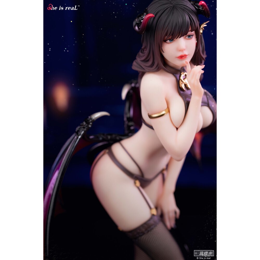 🔥現貨 魅魔 娜芙 真絲襪 溫感變色 全新 正版 she is real 1/6 PVC 公仔 本玩社-細節圖6