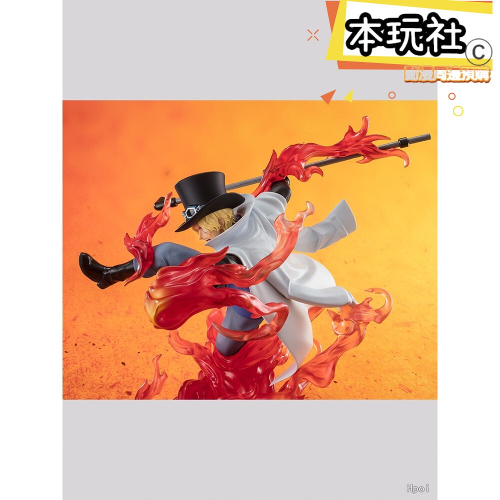 本玩社 現貨 Figuarts ZERO 薩波 火拳 航海王 全新 正版 BANDAI 超激戰 王手飛車 海賊 公仔-細節圖3