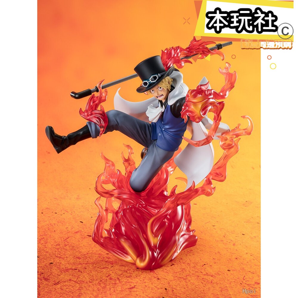 本玩社 現貨 Figuarts ZERO 薩波 火拳 航海王 全新 正版 BANDAI 超激戰 王手飛車 海賊 公仔-細節圖6