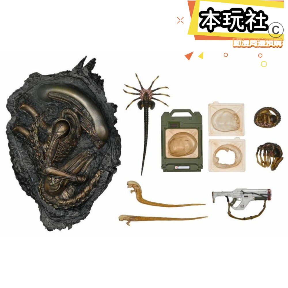 本玩社 現貨 灼傷異形 異形 羅穆路斯 人偶 配件組 全新 正版 NECA 7吋 可動 公仔-細節圖7